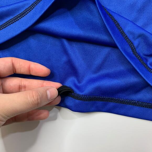 TSLA Swim Shirt Mens XS Extra Small Blue Black Short Sleeve Loose Fit Rashguard - Picture 9 of 13